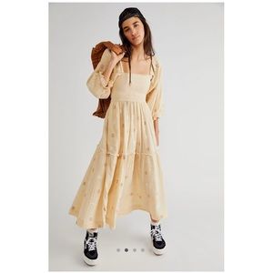 Free People Dahlia Embroidered Dress